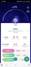 Pokemon Shiny Shadow Ralts Go
