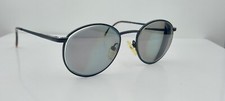 Vintage JC Levet 3078 Black Round Metal Sunglasses France FRAMES ONLY