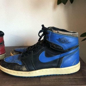 Nike Air Jordan 1 High ROYAL Blue Original 1985 Vintage Size US 9 without Box | eBay