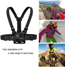 Adjustable Chest Belt Body Strap Mount Harness For GoPro Hero13 12 Insta360 DJI