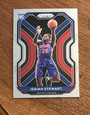 Isaiah Stewart 2020-21 Prizm Base Rookie Card #254 Detroit Pistons RC. rookie card picture
