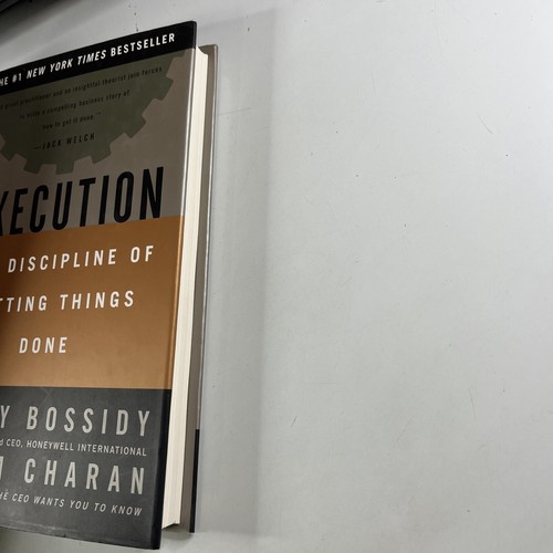 Execution Discipline Getting Things Done Larry Bossidy Hardcover Business Book - Picture 11 of 15