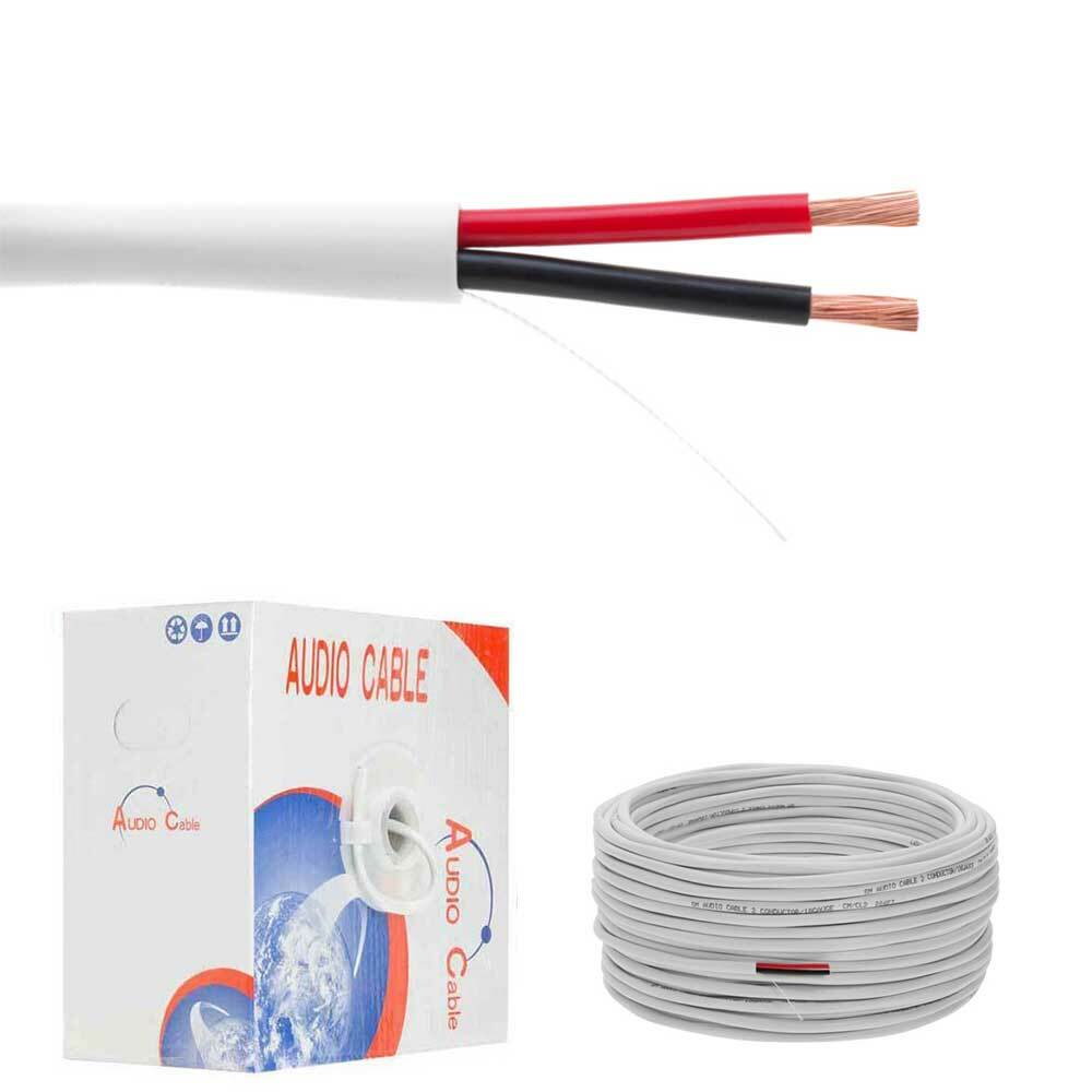 Logico 16/2 Speaker Wire 500FT CCA CL2 In-Wall Audio Cable White - Foto 9