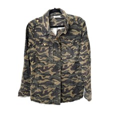 Elan Camo Denim Oversized Jacket Sz M