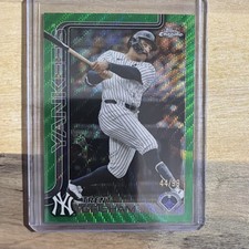 2025 Topps Chrome Update #USC54 Trent Grisham Green Wave Refractors #/99