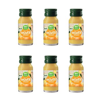 6 x 60ml BIO PRIMO Bio Immun Shot Ingwer