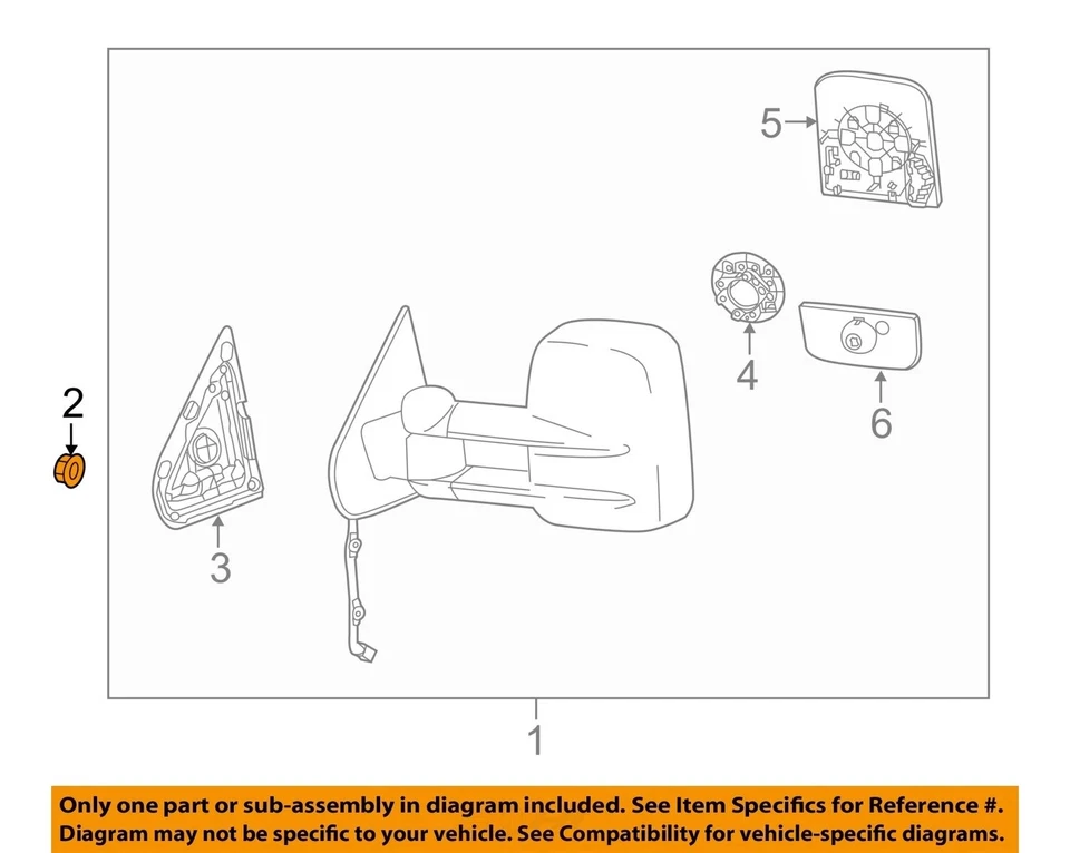 Tuerca de montaje de espejo GM 1995-2019 NUEVA GENUINA, NÚMERO DE PIEZA 25601643 Foto 3 de 4