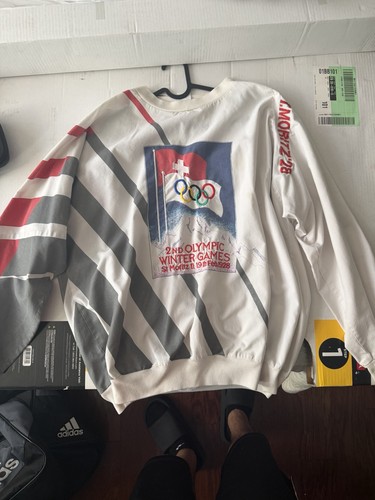 Vintage adidas Crewneck 2nd Olympic Winter Games St Moritz 1980 Size L