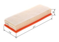 Bosch Luftfilter 1 457 433 160 Filtereinsatz FüR Peugeot 207 C3 307 206 CitroËN