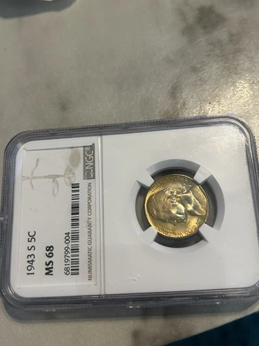 1943 s NGC Ms 68 Jefferson Nickel  Cheap Gorgeous Tone Check My Listings👀