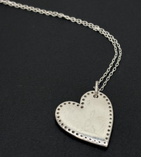 925 silver necklace cz 3.5dwt