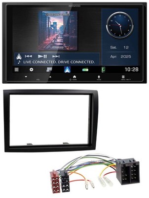 Kenwood Bluetooth 2DIN USB DAB MP3 Car Stereo for Fiat Ducato Citroen Jumper Peug
