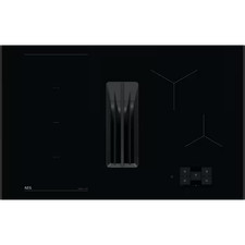 AEG NCU84F43AB 80cm Induction Hob Hood with Extraction in Black