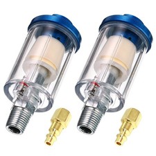 Air Water Oil Separator Filter 14 Npt Compressor Spray Gun 2 Pack Aluminum Air Water Oil Separator Filter 14 Npt Compressor Spray Gun 2 Pack Aluminum