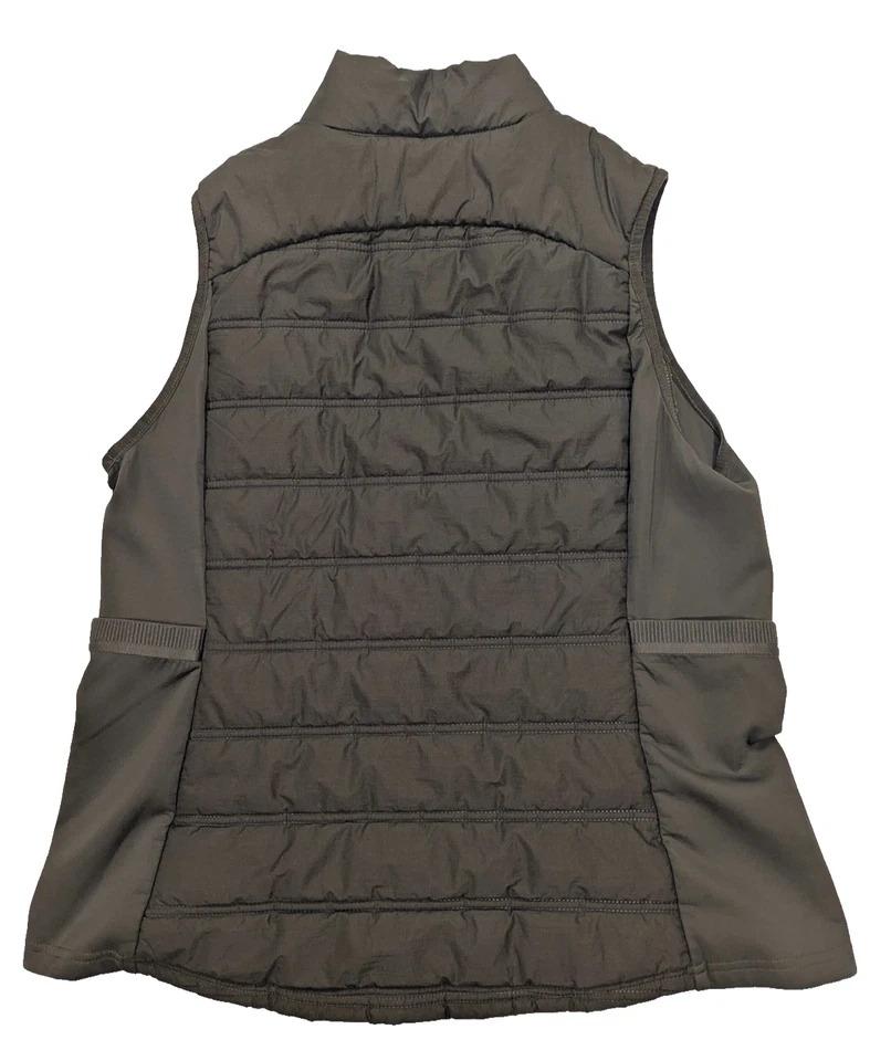 AVIA Green Thin Insulation QUILTED VEST Spring Hike Jacket Gym Coat Women XL - Image 2 of 4