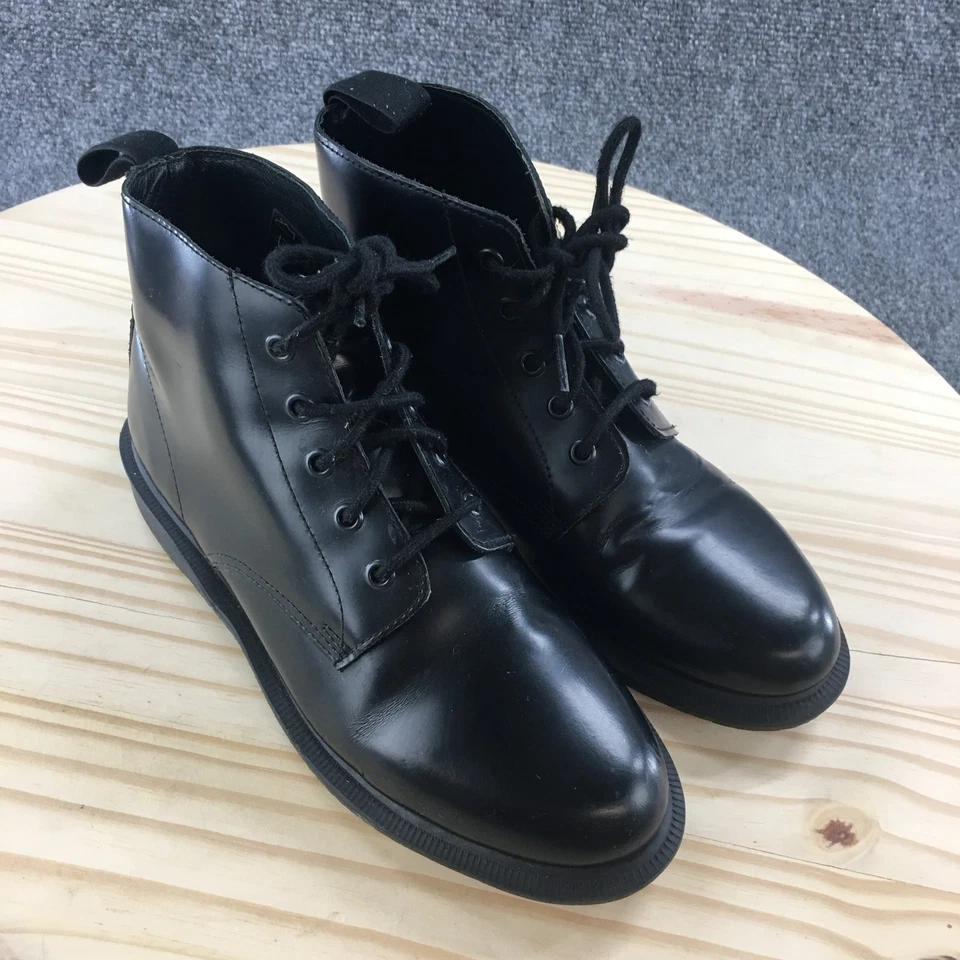 Botas Dr. Martens Mujer 9 Emmeline Botín Negro Con Cordones Informales Cómodas Foto 3 de 4