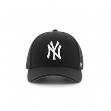'47 New York Yankees Black Adjustable Snapback Baseball Cap Wool Blend