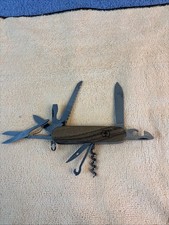 Victorinox Officer Suisse 88mm Swiss Army Knife Wooden Handle