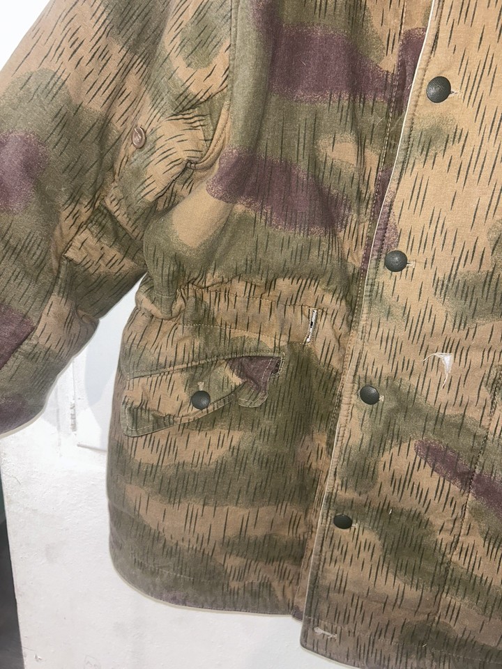 Mil-Tec WW2 German Splinter Pattern Camo Reversible Parka Winter Jacket ...