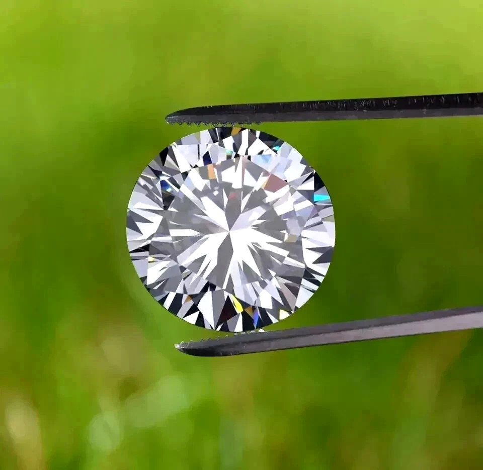 Natural D Color 5.00 Ct Round Cut Loose Lab Grown CVD Diamond VVS1 Certified