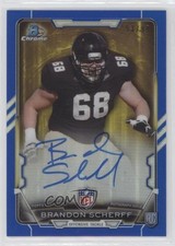 2015 Bowman Chrome Rookie Blue Refractor /99 Brandon Scherff #RCRA-BS Auto RC