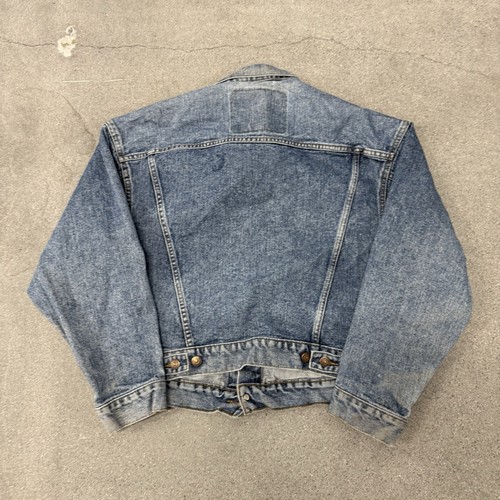 Vintage Levis Jacket Mens Small Blue Denim Trucker Made in USA - 第 9/10 張圖片