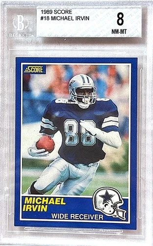 1989 Score #18 Michael Irvin 8NM-MT
