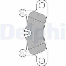 LP2233 Delphi brake pad set, disc brake for Porsche, VW