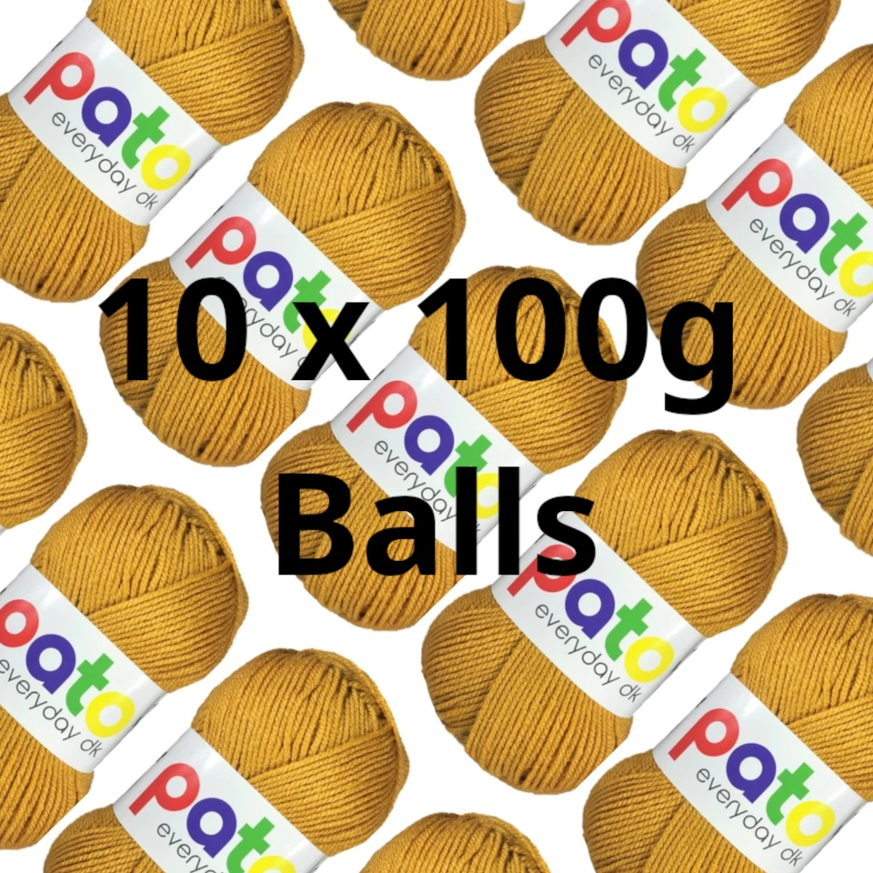 PACKS OF TEN Cygnet Everyday Pato DK Yarn Double Knit Crochet Knitting Wool