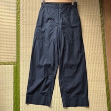 LEMAIRE Navy Wide Pants Elastic Waist 36