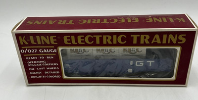 K-Line KCC 1994 Grand Trunk Western GTW Gondola w/ 4 Containers O/O27 Gauge NEW