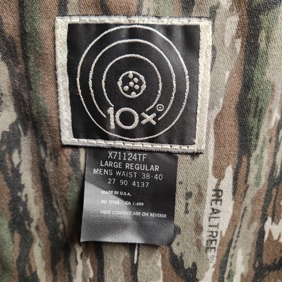 Chaleco de Caza Vintage Realtree 10X Nuevo con Etiquetas Federación Nacional de Pavo Salvaje Lg Camuflado Foto 3 de 4