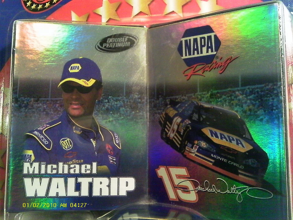 (Q1) NASCAR #15 MICHAEL WALTRIP МАСШТАБ 1/43 2002 КРУГ ПОБЕДИТЕЛЯ ДВОЙНОЙ ПЛАТИНЫ - Изображение 3 из 4