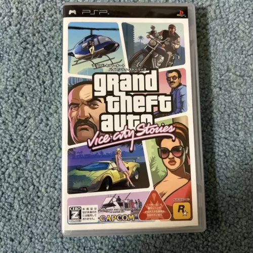 Grand Theft Auto Vice City Stories PSP PlayStation Portable Capcom w/Case JP 51