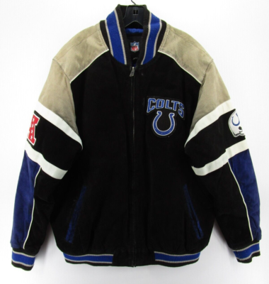 90s Vintage NFL COLTS レザージャケット Vintage 1990s Indianapolis Colts NFL Letterman Jacket / NFL Team