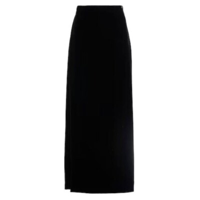 スカート SAINT LAURENT BLACK CREPE SKIRT 1980's SAINT LAURENT black crepe maxi wrap skirt Size S | eBay