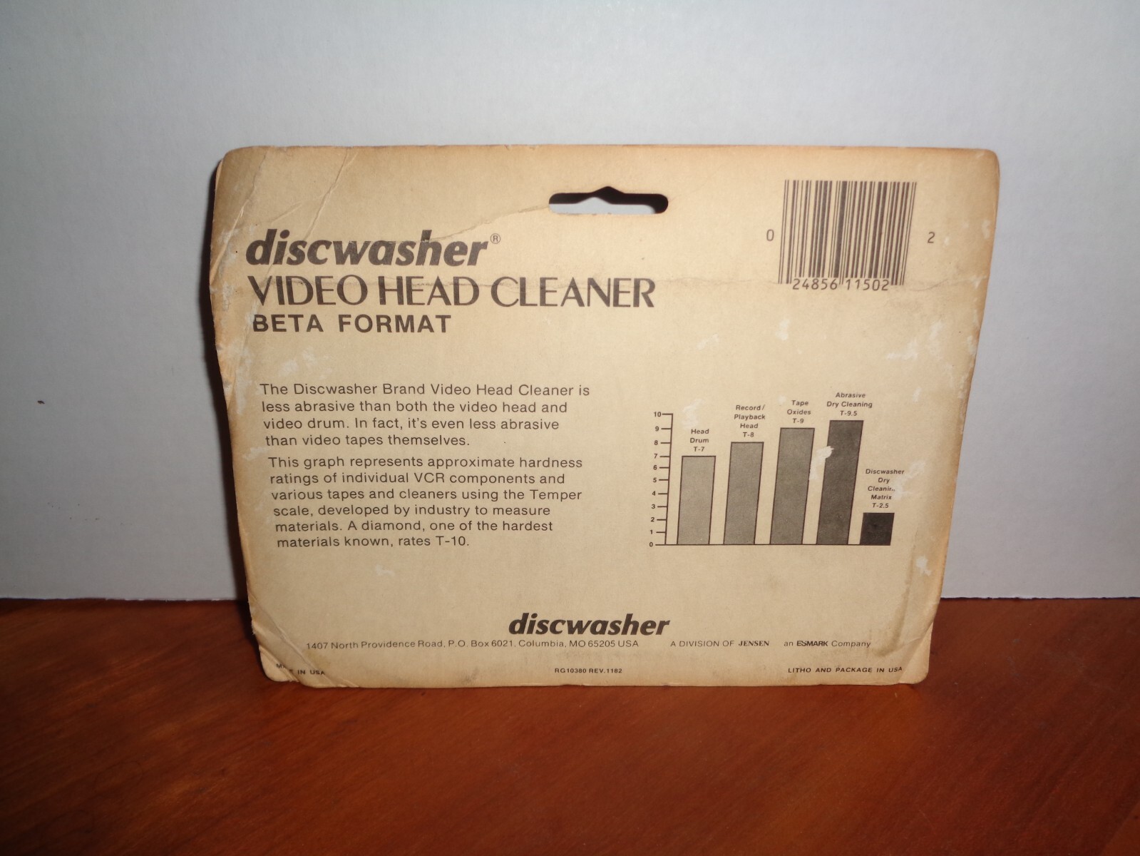 SEALED DISCWASHER BETA HEAD DRY CLEANING VIDEOCASSETTE TAPE CLEANER