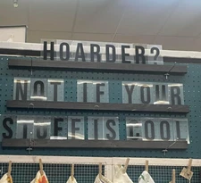 Letterboard 3 34" Ebony Ledge Shelves For Making Quotes + 264 Letters & Numbers