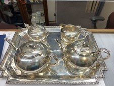 Antique Peruvian Sterling Silver Tea Set