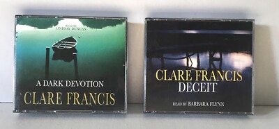 A Dark Devotion + Deceit by Clare Francis - 2x 3 CD Audiobooks