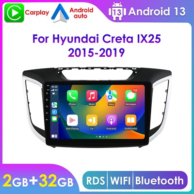 10.1'' Touch Screen Android 13 Car Stereo Radio For Hyundai Creta IX25 2015-2019
