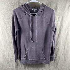 American Eagle Women's Purple Long Sleeve Hooded Drawstring Sweatshirt Size XS
