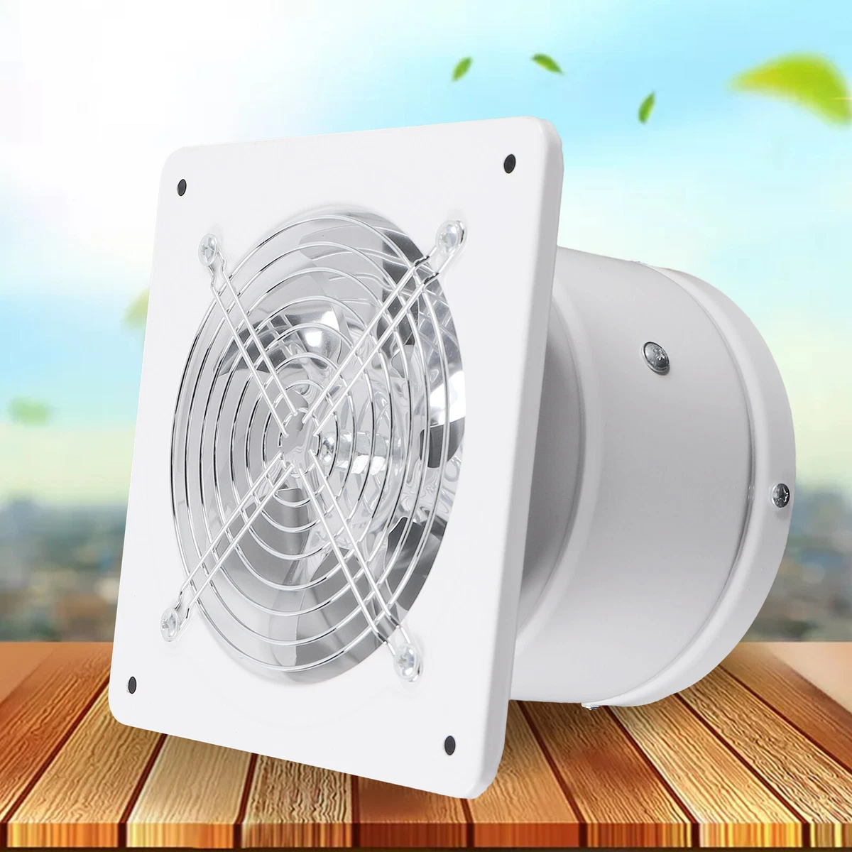 White 6 Exhaust Fan Wall Mounted Ventilation Fan for Kitchen Bathroom |  eBay