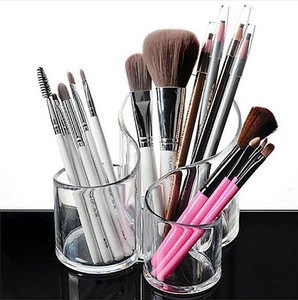 Amazon Com Clear Cosmetic Brush Organizer Acrylic Brush Holder With