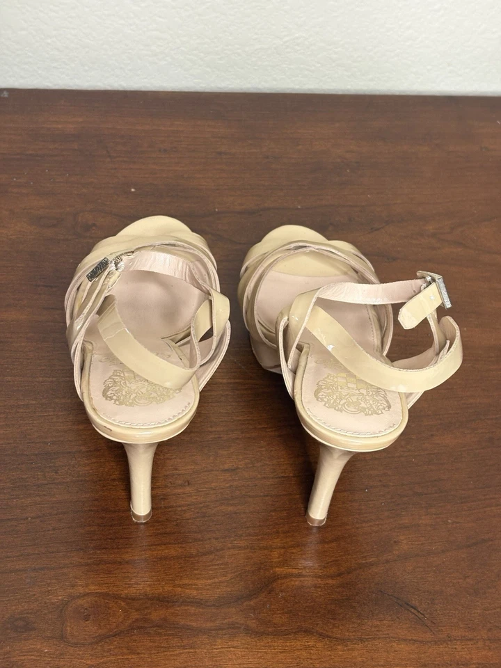 Vince Camuto Paden Mujer Cuero Puntera Abierta Tacones Marfil Hueso Talla 6.5 m Foto 4 de 4