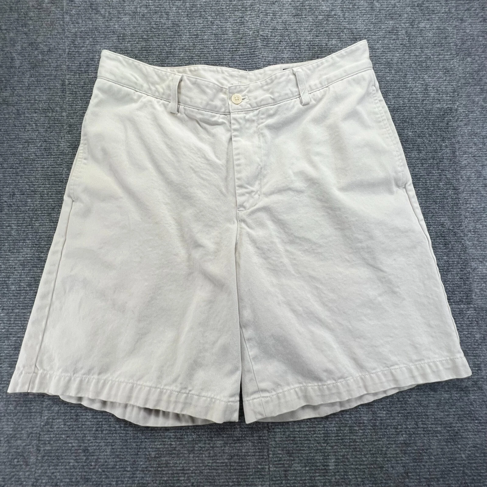 Vineyard Vines Club Shorts Mens 33 Light Beige 8" Inseam Preppy Twill Chino