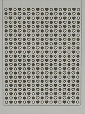 Stampin Up Sizzix Big Shot Letter Press Heart Pressed Finishing Touches Dies