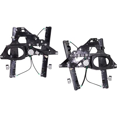 Window Regulator Front RH & LH For 07-17 Lincoln Navigator 2-Pin Connector Motor