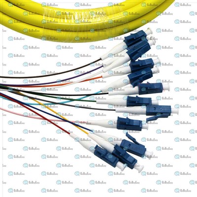 30 M LC to LC Single Mode 12   9/125 Indoor Fiber Cable Optical Patch Cord #E7