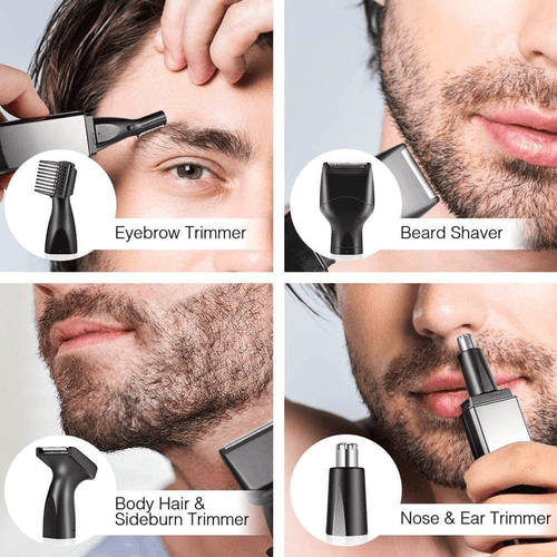 KEMEI Men Ear Nose Hair Trimmer Set Beard Razor Shaver USB Rechargeable Cordless - Picture 9 of 15